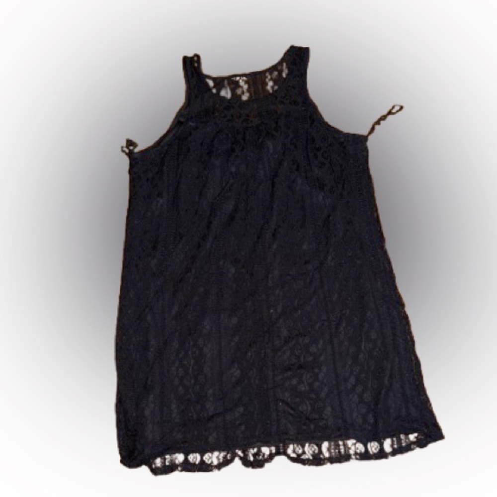 Paper Planes Black lace mid dress Size 2X